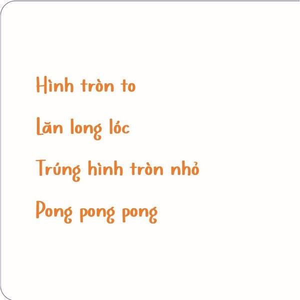 Tròn lăn long lóc - Vui chơi cùng hội họa - Tủ sách Ehon cho bé