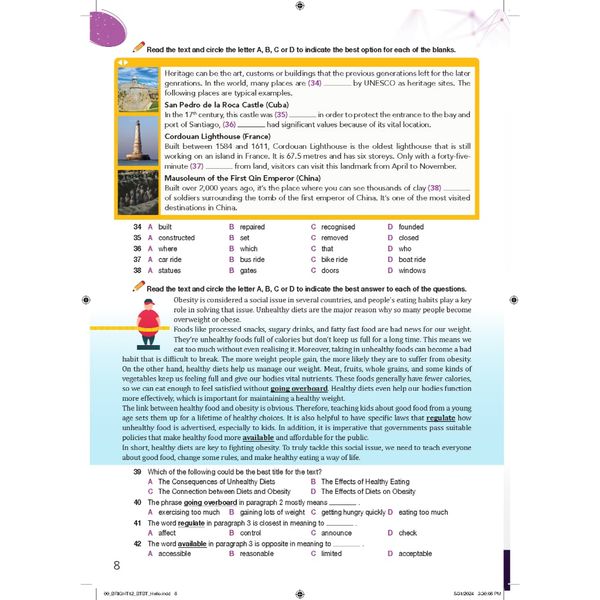 Bài tập Bổ trợ Tiếng Anh 12 Bright