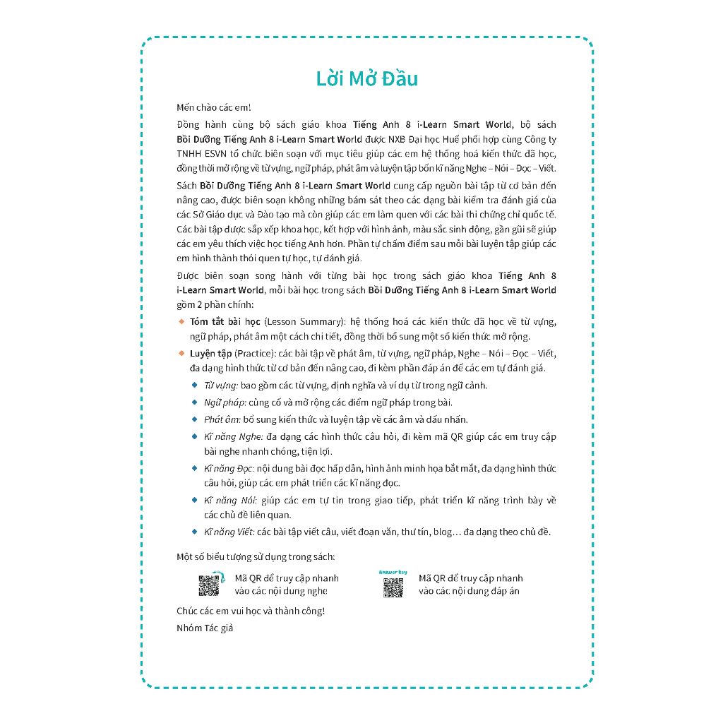 Bồi dưỡng Tiếng Anh 8 i-Learn Smart World