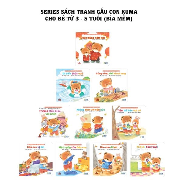 Sách tranh Ehon gấu con Kuma - Những chuyện nhỏ hàng ngày (Bìa mềm)