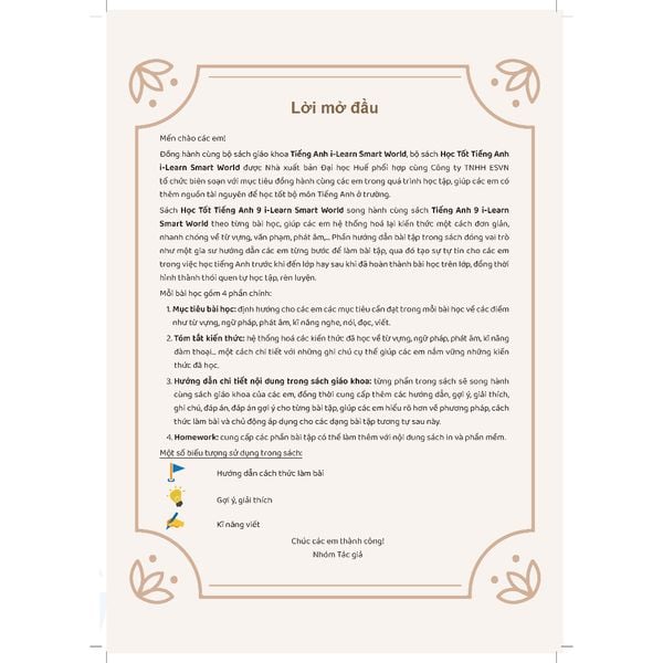 Học tốt Tiếng Anh 9 i-Learn Smart World