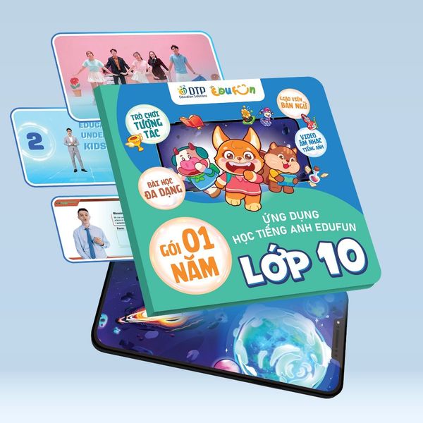 E-voucher - Gói Edufun Premium lớp 10 + [Bộ quà tặng SGK i-Learn smart World + 2 truyện đọc]