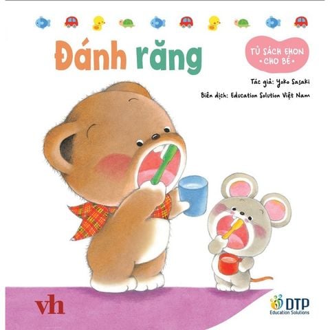 Đánh răng - Tủ sách Ehon cho bé - Sách tranh Ehon Gấu con Kuma