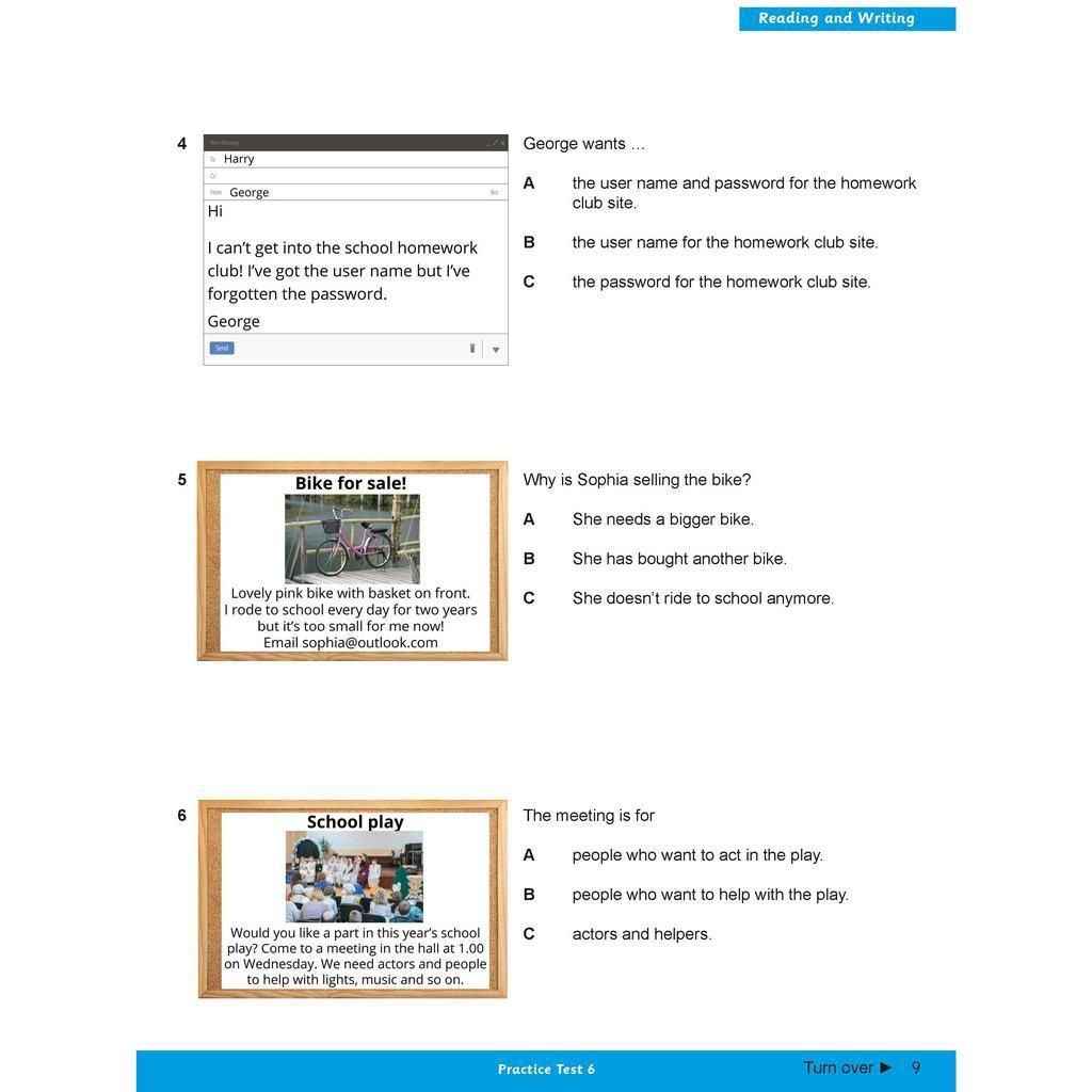 A2 Key For Schools Practice Tests 6-10