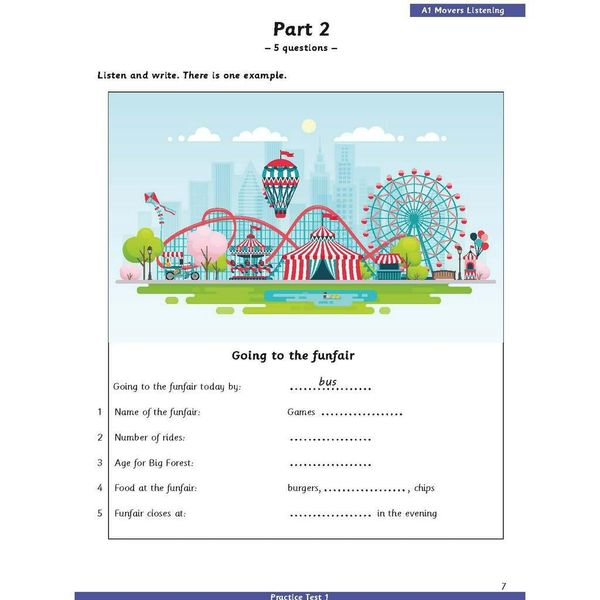 CYLET A1 Movers - Practice Tests 1-5