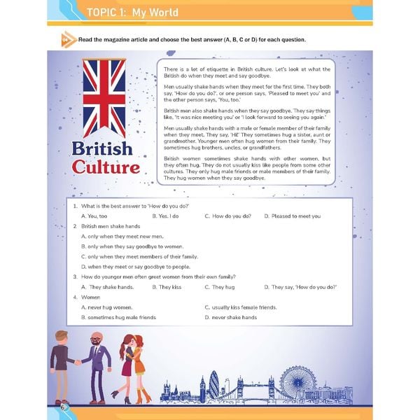 Tăng cường kĩ năng Đọc, Nghe và Giao tiếp Tiếng Anh Lớp 7