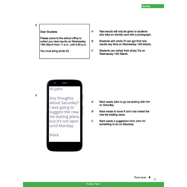 B1 Preliminary for Schools five complete Practice Tests 1
