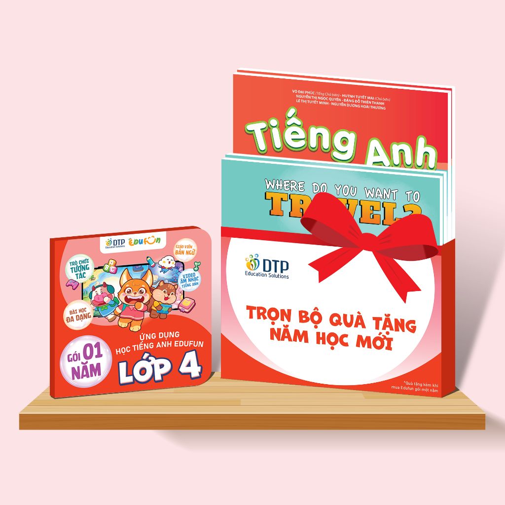 E-voucher - Gói Edufun Premium lớp 4 + [Bộ quà tặng SGK i-Learn smart start + 2 truyện đọc]