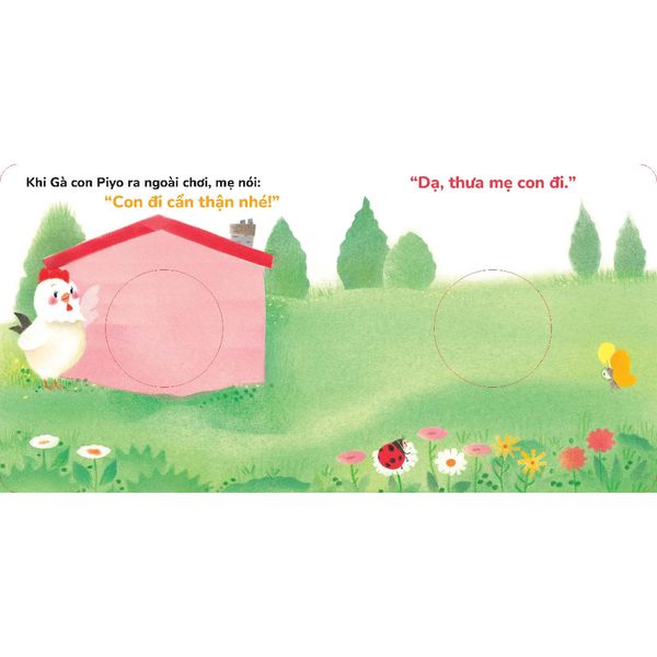 Dtpbooks - Cùng chào hỏi nhé! - Rối tay Gà con Piyo - Chơi cùng Gà con Piyo (Mới)