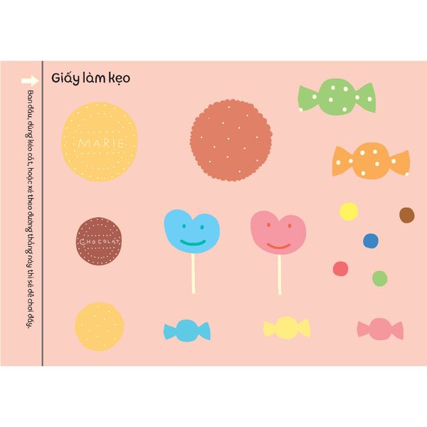 Cắt Dán Dành Cho Bé Mới Bắt Đầu - Tủ sách vui để học