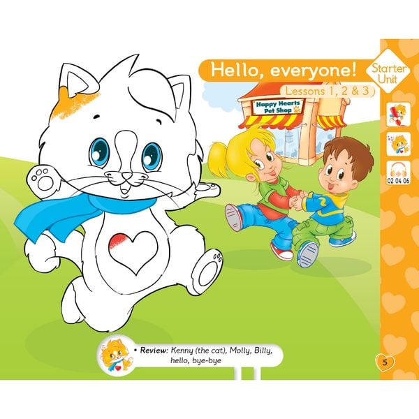 Bộ sản phẩm Tiếng Anh Happy Hearts 2 - Student