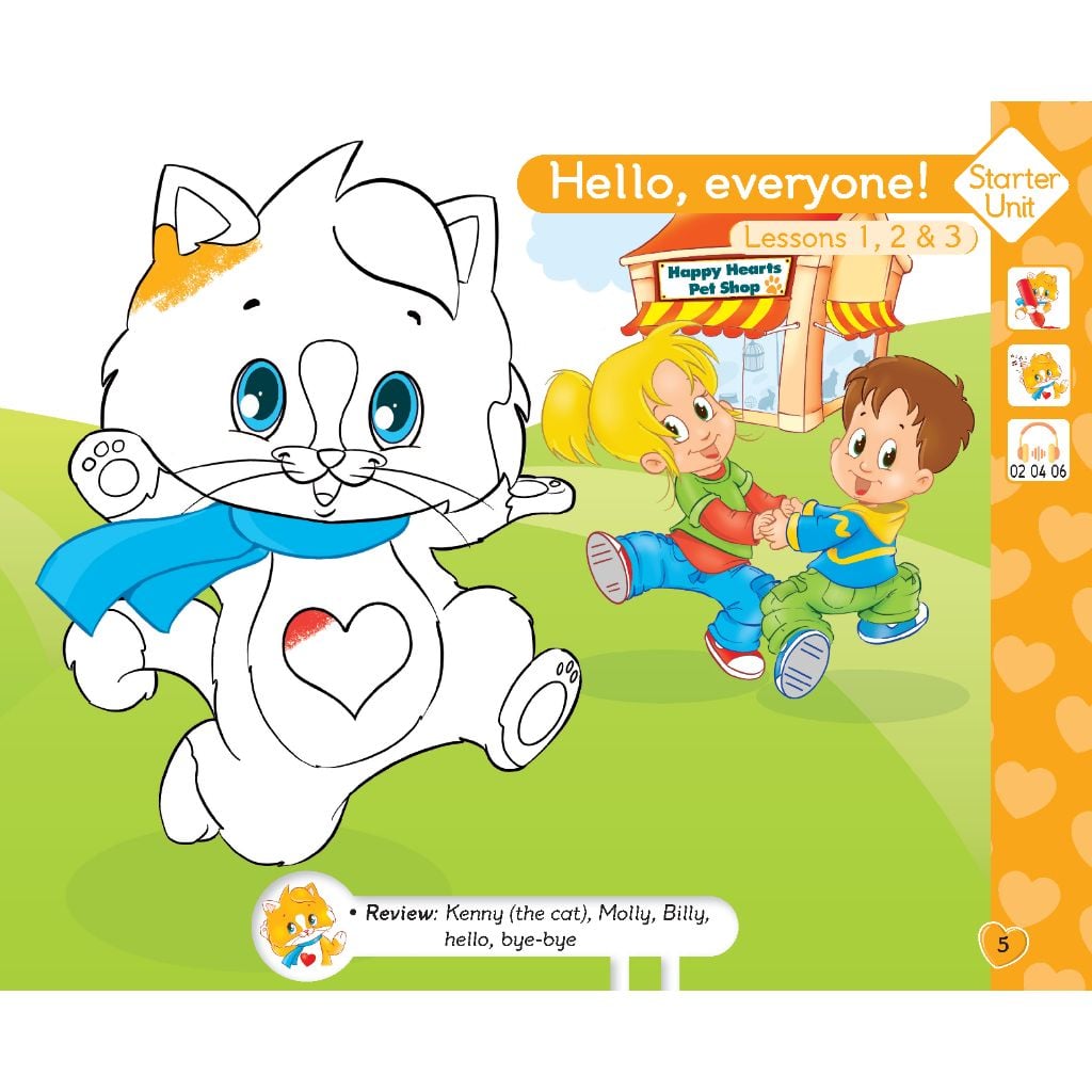 Bộ sản phẩm Tiếng Anh Happy Hearts 2 - Student