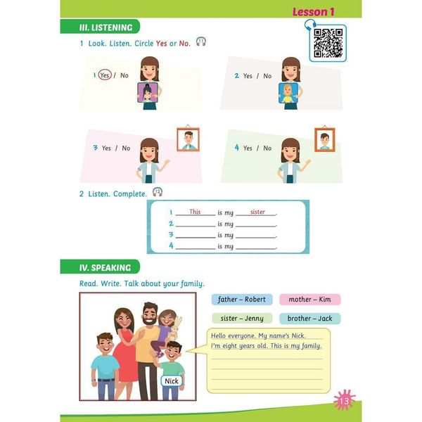 Bài tập bổ trợ Tiếng Anh 3 Extra and Friends