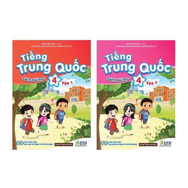 sách tiếng Trung Quốc 4 - Sách bài học Tập 1 & 2