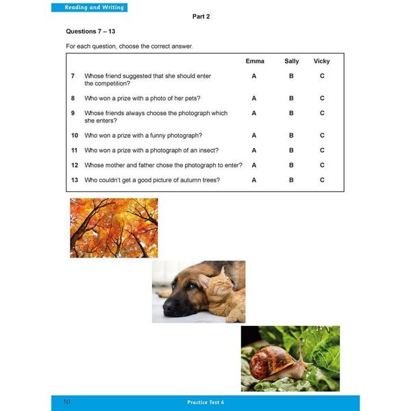 A2 Key For Schools Practice Tests 6-10