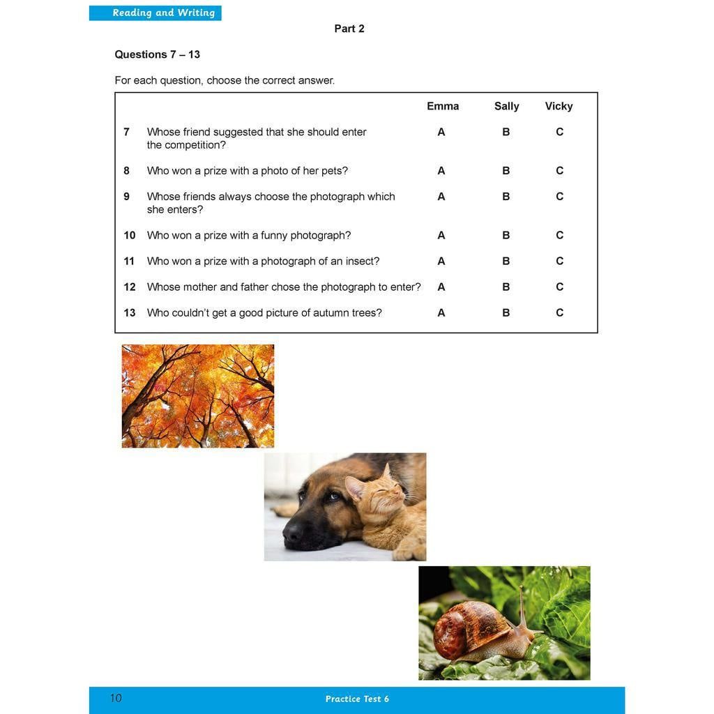 A2 Key For Schools Practice Tests 6-10