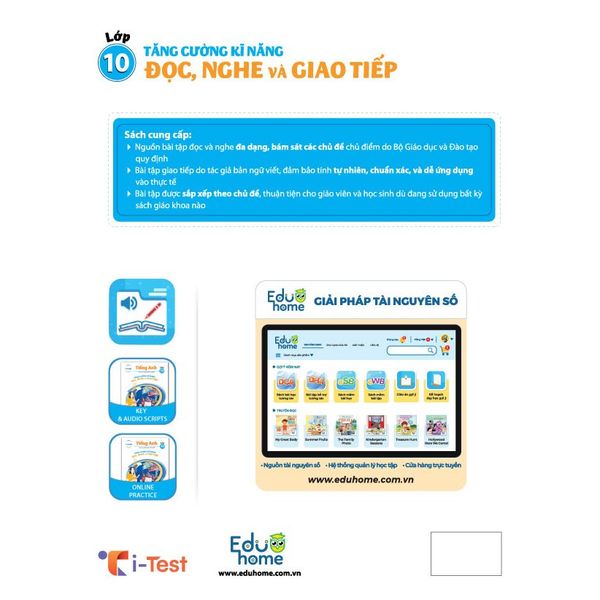 Tăng cường kĩ năng Đọc, Nghe và Giao tiếp Tiếng Anh Lớp 10