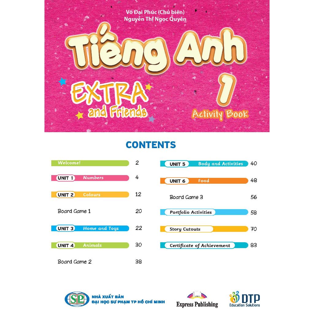 Tiếng Anh 1 Extra and Friends - Activity book (Sách bài tập)