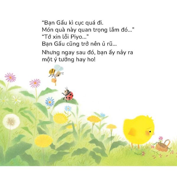 Gà con Piyo đến Thăm bà - Sách tranh Pop-up