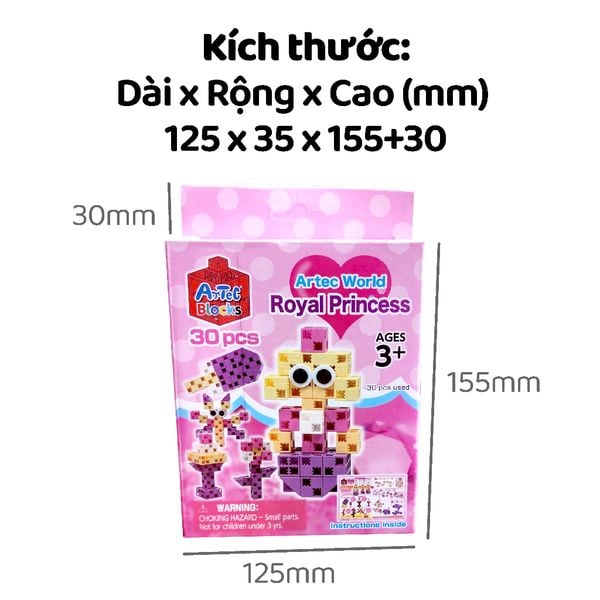 Bộ đồ chơi lắp ghép Artec Thế giới - Công chúa