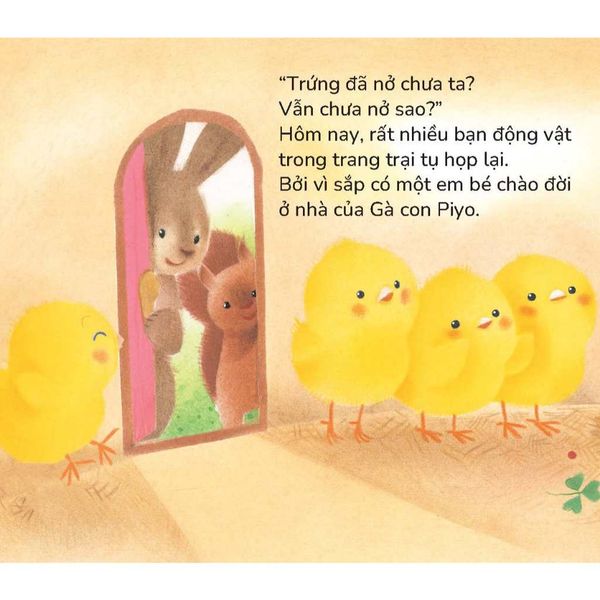 Gà con Piyo và Em gái - Sách tranh Pop-up