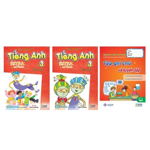 Tiếng Anh 3 Extra and Friends trọn bộ (SB+WB+NB)
