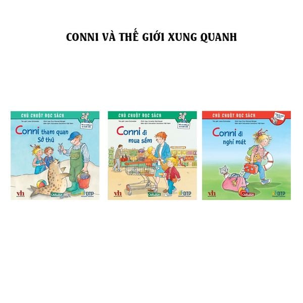 Combo truyện Conni và thế giới xung quanh - Chú chuột đọc sách