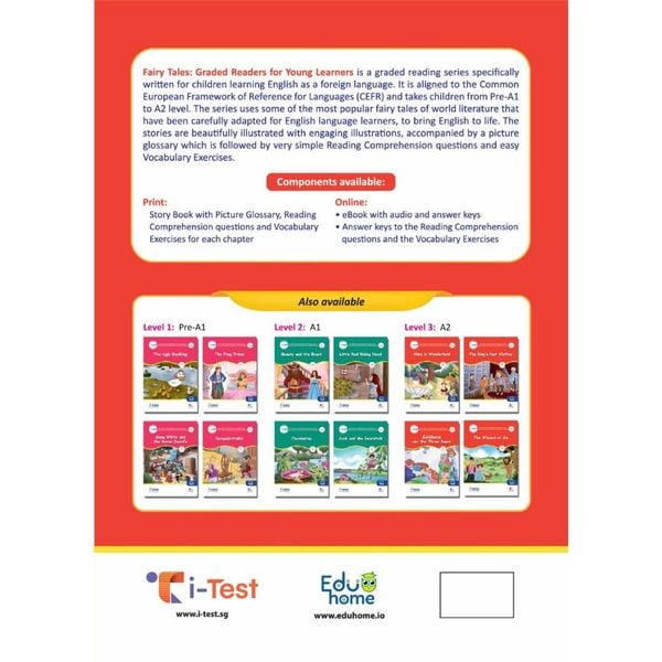 Combo truyện đọc Fairy Tales Graded Readers - CEFR A2