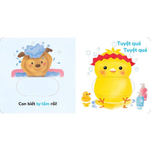 Dtpbooks - Giỏi quá! Bé làm được rồi - Rối tay Gà con Piyo - Chơi cùng Gà con Piyo (Mới)
