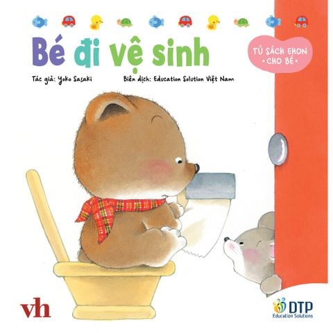 Bé đi vệ sinh​​ - Tủ sách Ehon cho bé - Sách tranh Ehon Gấu con Kuma