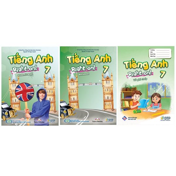 Tiếng Anh 7 Right On! - Trọn bộ (Sách học sinh, Sách bài tập, Notebook)