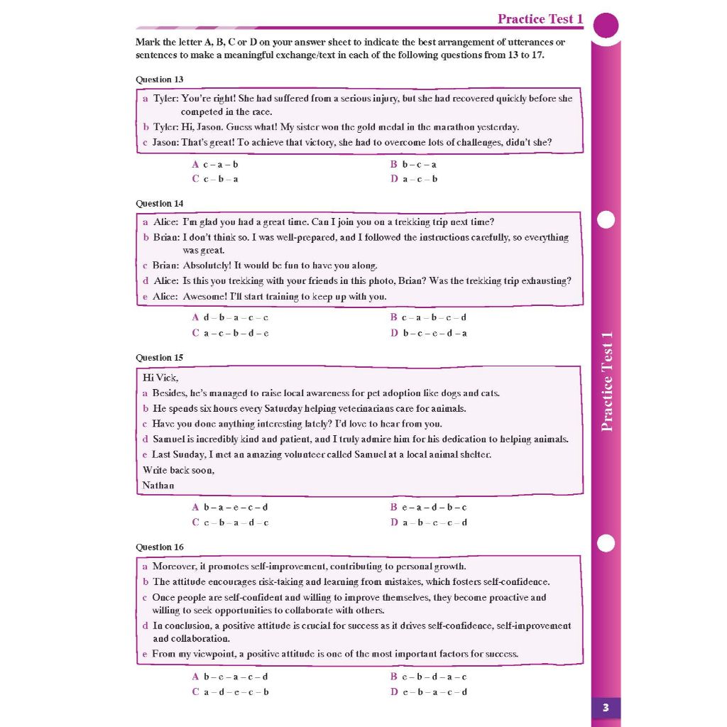 Practice Tests Grade 12