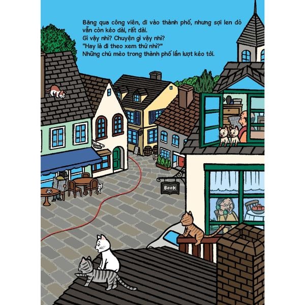 Sợi len đỏ và 100 chú mèo - Tủ sách nuôi dưỡng tâm hồn