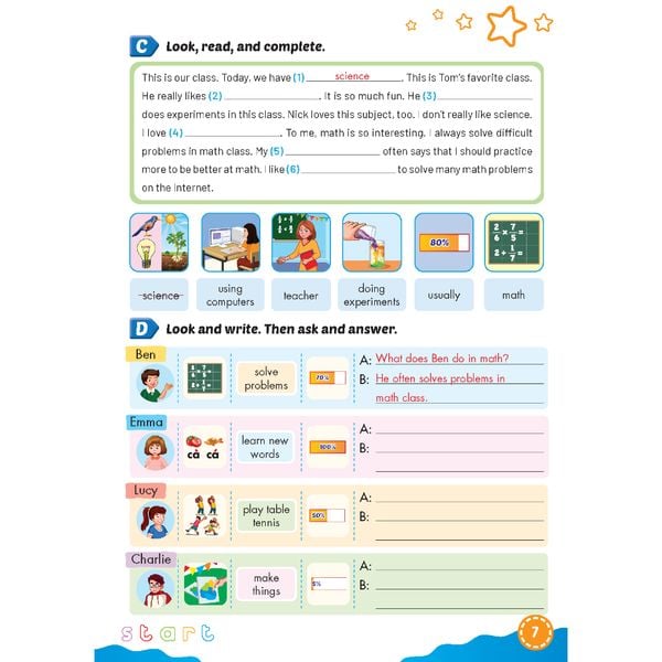 Bài tập Bổ trợ Tiếng Anh 5 i-Learn Smart Start