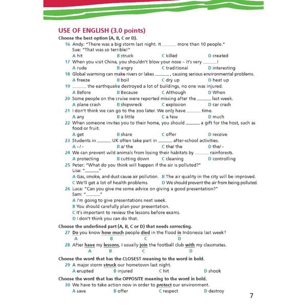 Bài tập Bổ trợ Tiếng Anh 9 Right On!