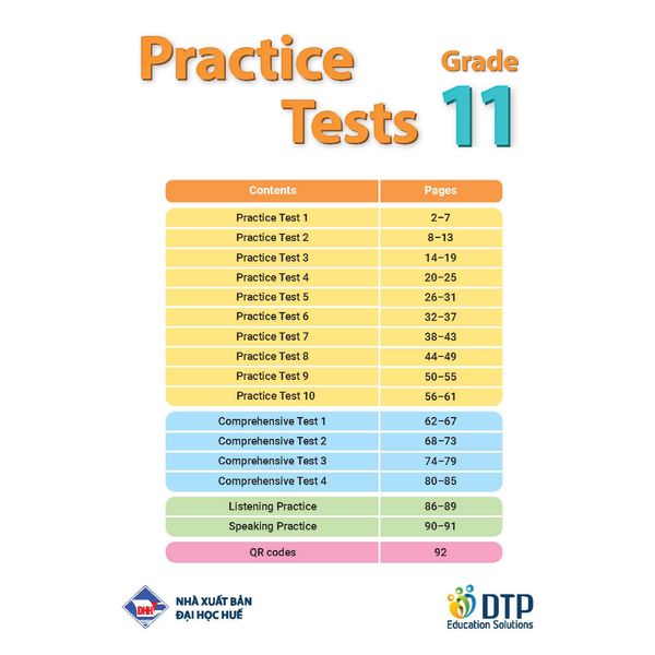 Practice Tests Grade 11