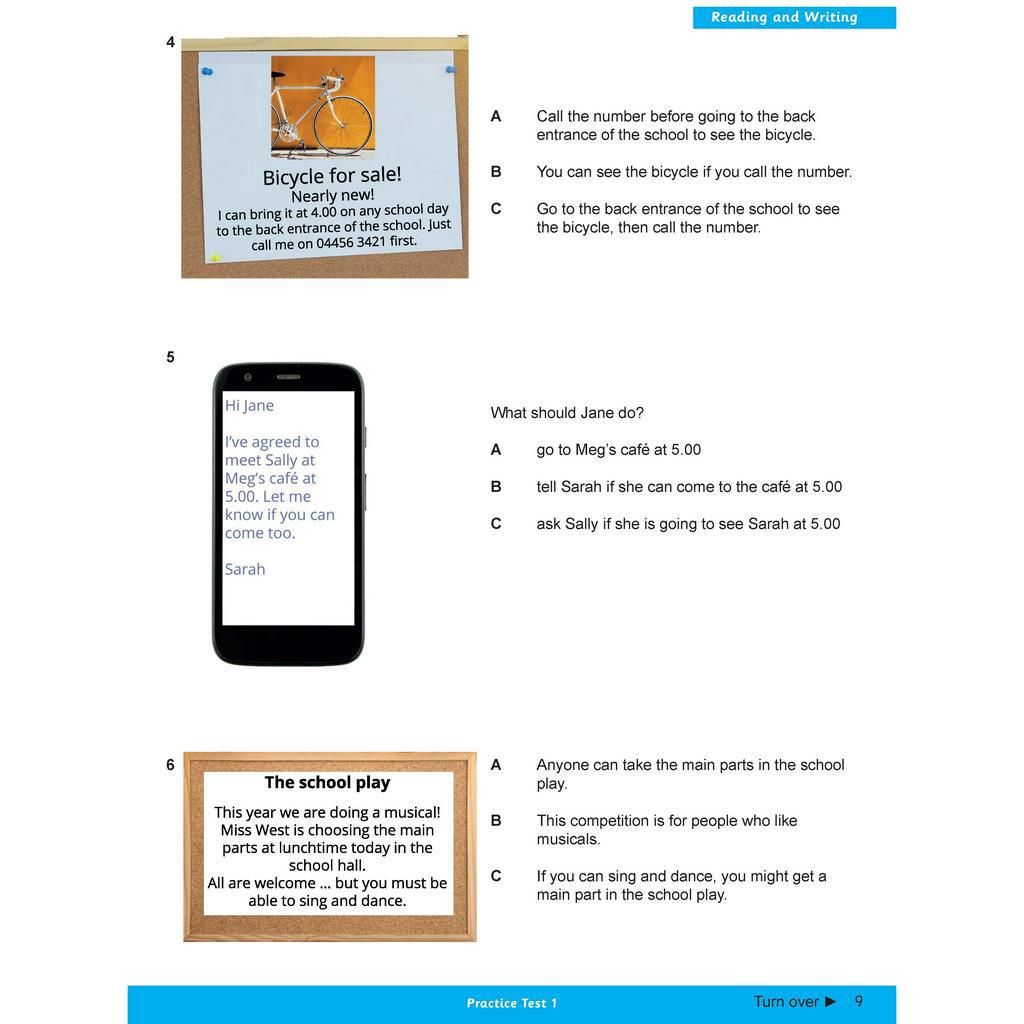 A2 Key For Schools Five Practice Tests 1-5