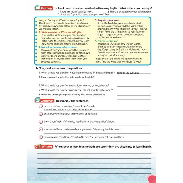 Bright Horizons 3 Workbook (VN)