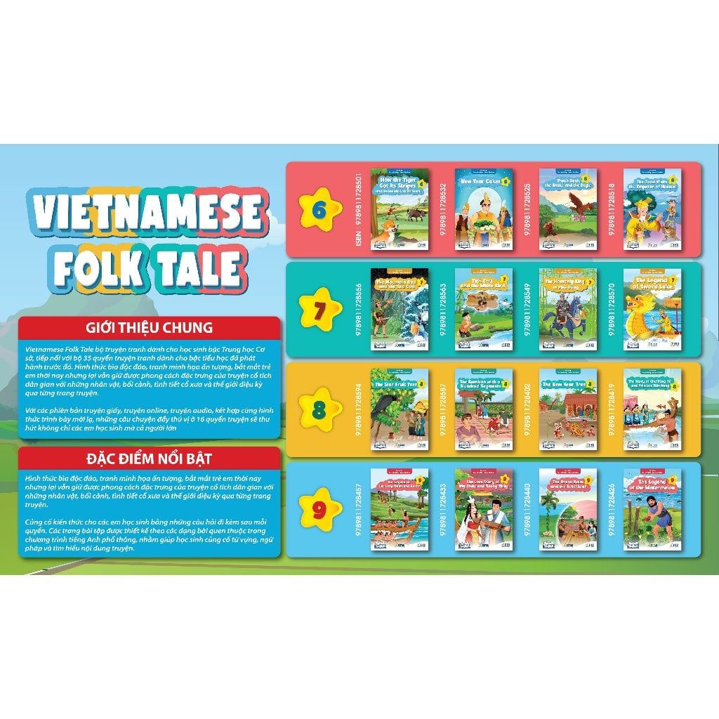 Combo Truyện Đọc Story Vietnamese Folk Tale Pack Level 8