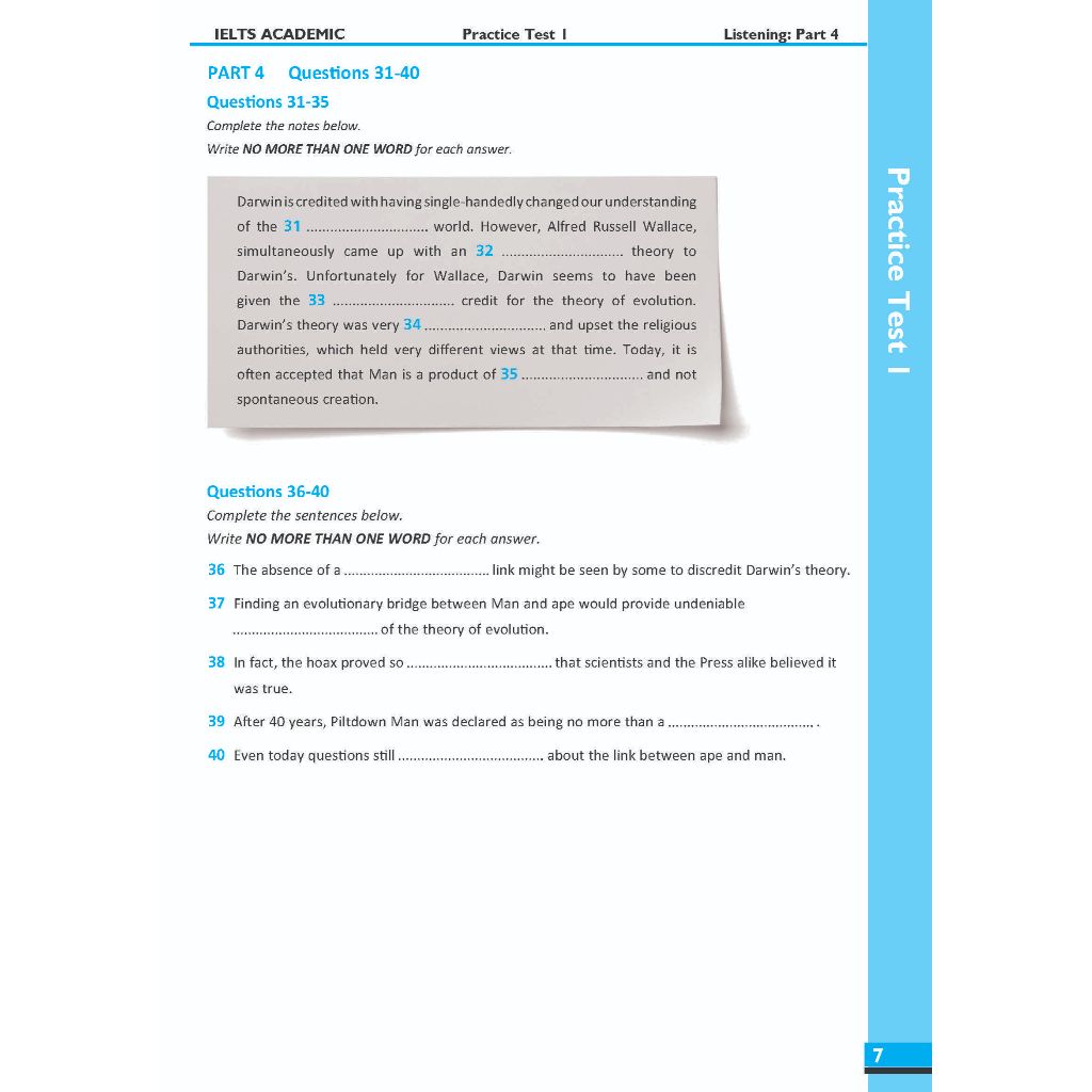 IELTS in Depth 3 (6.5 - 7.5+) - 6 Pratice Tests