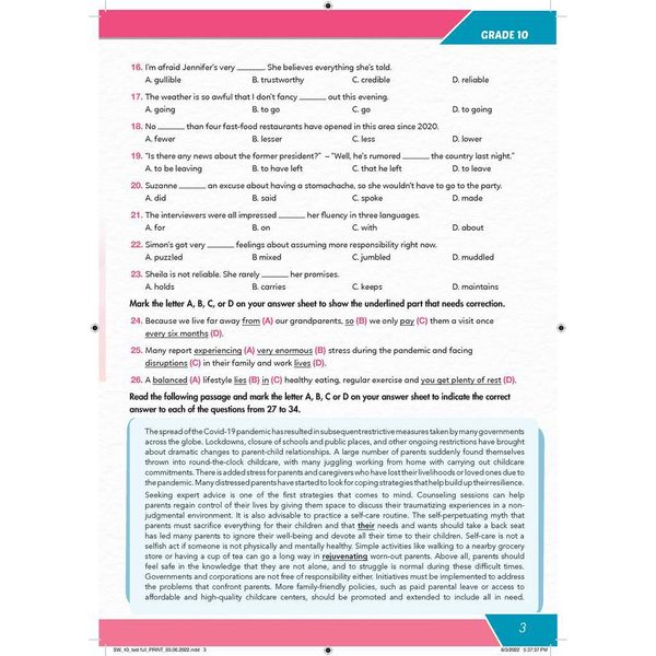 Bồi dưỡng Tiếng Anh 10