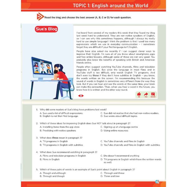 TĂNG CƯỜNG KĨ NĂNG ĐỌC, NGHE VÀ GIAO TIẾP TIẾNG ANH LỚP 9