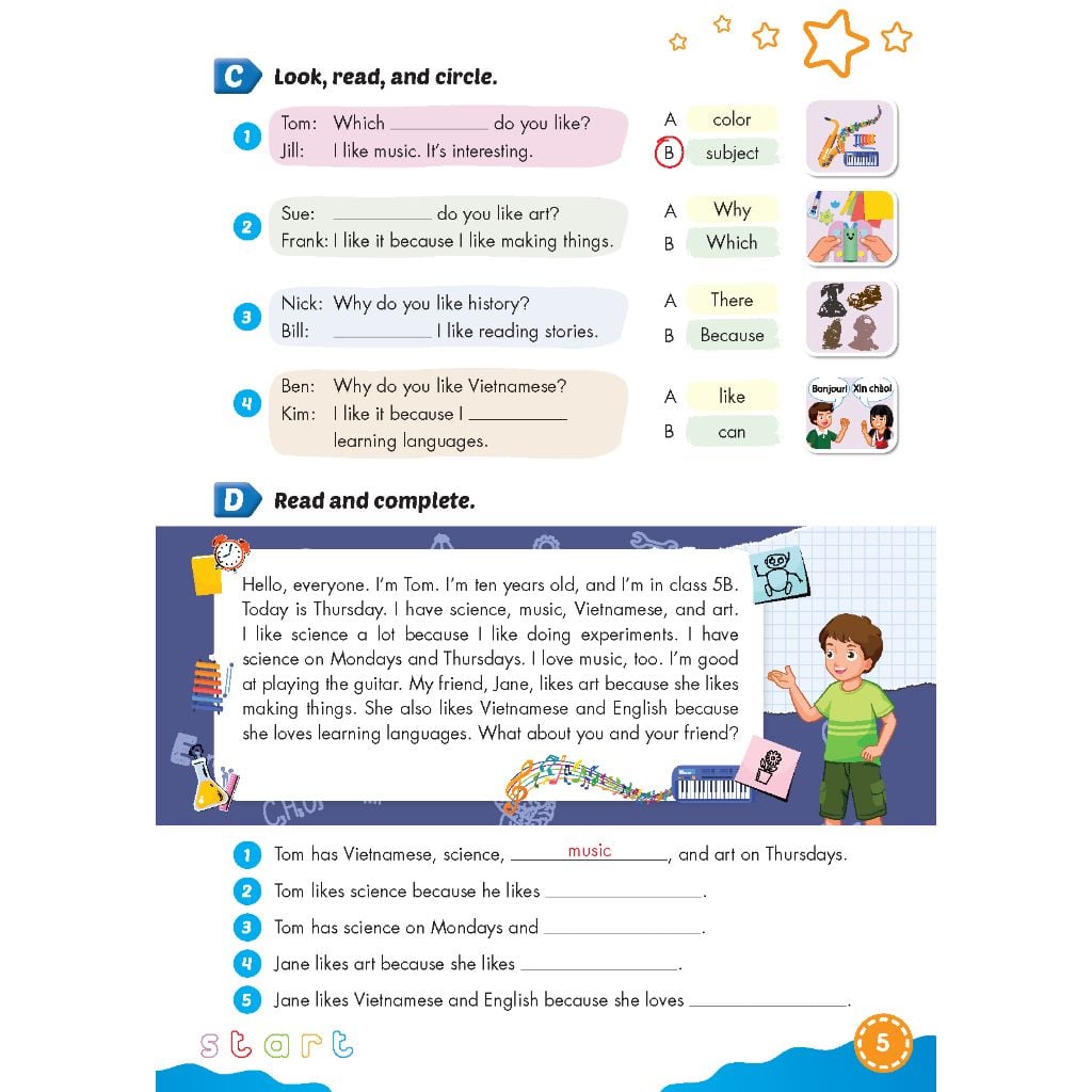 Bài tập Bổ trợ Tiếng Anh 5 i-Learn Smart Start
