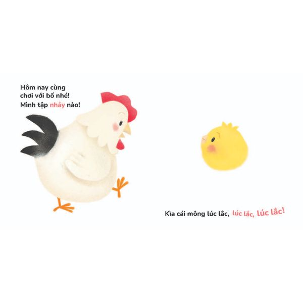 Bố ơi! Mình cùng chơi nhé! - Chơi cùng Gà con Piyo (Mới) - Sách Ehon chuyển động