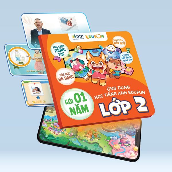 E-voucher - Gói Edufun Premium lớp 2 + [Bộ quà tặng SGK i-Learn smart start + 2 truyện đọc]