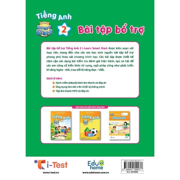 Bài tập Bổ trợ Tiếng Anh 2 i-Learn Smart Start