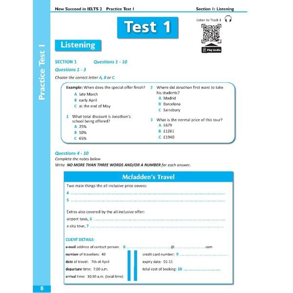 Succeed in IELTS 2 (5.0-6.5) with 6 Practice Tests (New)