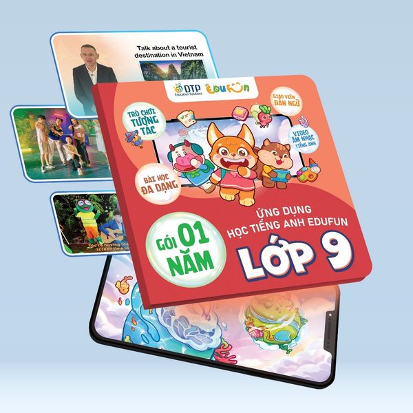 E-voucher - Gói Edufun Premium lớp 9 + [Bộ quà tặng SGK i-Learn smart World + 2 truyện đọc]
