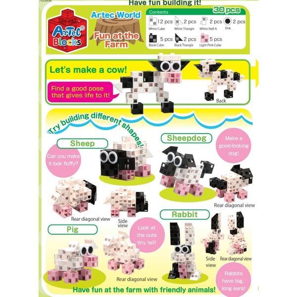 Bộ đồ chơi lắp ghép Artec Thế giới - Nông trại vui vẻ