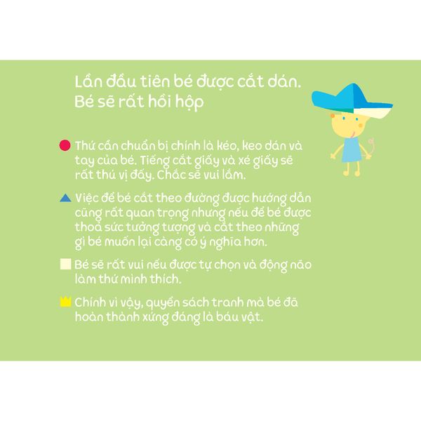 Cắt Dán Dành Cho Bé Mới Bắt Đầu - Tủ sách vui để học